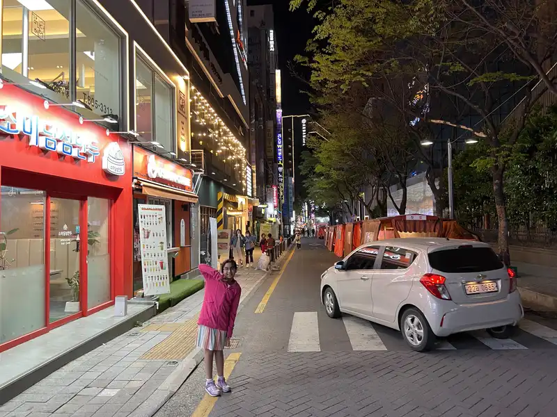 Though far from empty, Busan was far more low-key than Seoul